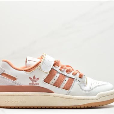 Adidas三葉草 Originals Forum 84 Low 羅馬系列魔術貼低幫複古系帶百搭休閑運動板鞋