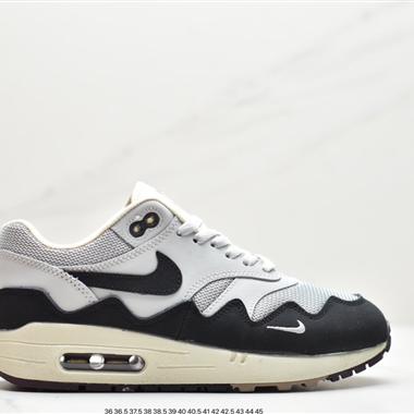 Patta x Nike Air Max 1 黑白灰 初代複古氣墊百搭休閑運動慢跑鞋