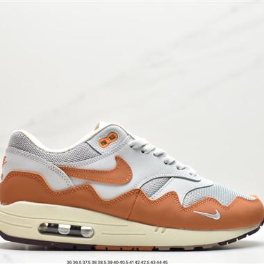 Patta x Nike Air Max 1 黑白灰 初代複古氣墊百搭休閑運動慢跑鞋