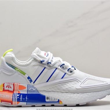 Adidas Originals ZX 2K Boost 全新爆米花緩震休閑運動跑鞋