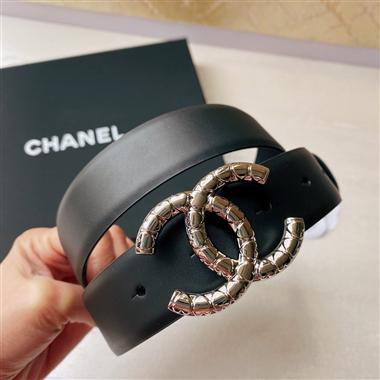CHANEL  2022新款時尚皮帶 3.0CM