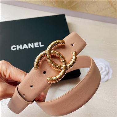CHANEL  2022新款時尚皮帶 3.0CM