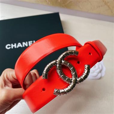 CHANEL  2022新款時尚皮帶 3.0CM