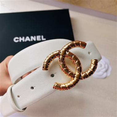 CHANEL  2022新款時尚皮帶 3.0CM
