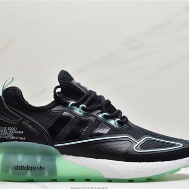  Adidas Originals ZX 2K Boost 全新爆米花緩震休閑運動跑鞋