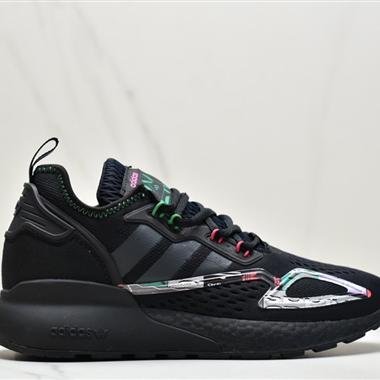 Adidas ZX 2K Boost低幫高彈複古休閑運動百搭跑鞋