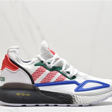 Adidas ZX 2K Boost低幫高彈複古休閑運動百搭跑鞋