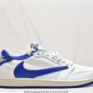 Travis Scott x Fragment x Air Jordan 1 Low“Military Blue” 低幫 