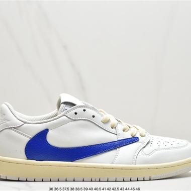 Travis Scott x Fragment x Air Jordan 1 Low“Military Blue” 低幫 