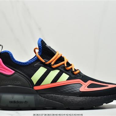  Adidas Originals ZX 2K Boost 全新爆米花緩震休閑運動跑鞋
