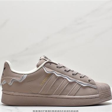Adidas 三葉草 Originals Superstar"White/Black/Gold"貝殼頭經典百搭休閑運動板鞋