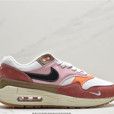 Patta x Nike Air Max 1 黑白灰 初代複古氣墊百搭休閑運動慢跑鞋