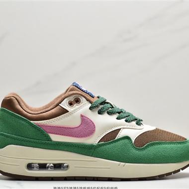 Patta x Nike Air Max 1 黑白灰 初代複古氣墊百搭休閑運動慢跑鞋