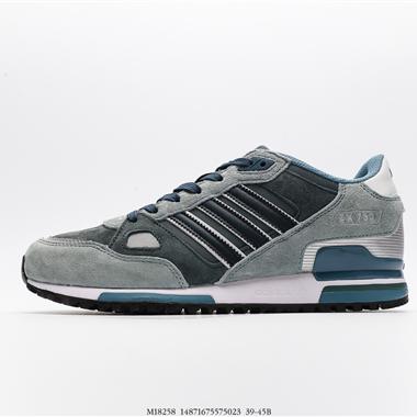Adidas ZX750豬巴革複古休閑百搭運動慢跑鞋