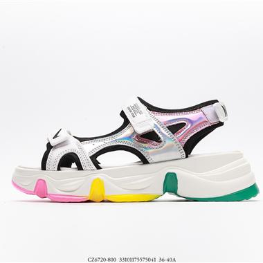 Nike 拼接魔術貼夏季韓版防滑增高軟底透氣兩帶潮鞋涼鞋