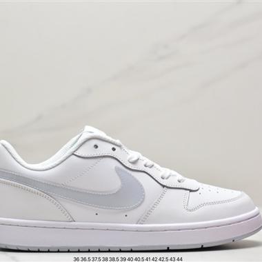Nike Court Borough Low 2"Grey/White/Lake Blue"學院系列休閑運動皮革板鞋