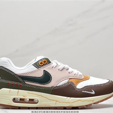 Nike Air Max 1"Noise Aqua"??初代複古氣墊百搭休閑運動慢跑鞋