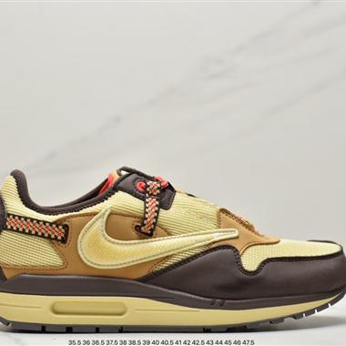 Travis Scott x Nike Air Max 1"Cactus Jack"??改版款低幫複古百搭休閑運動慢跑鞋