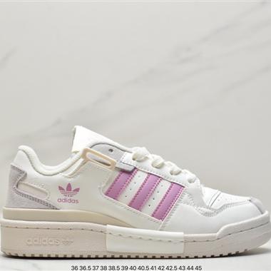 Adidas三葉草 Originals Forum 84 Low 羅馬系列魔術貼低幫複古系帶百搭休閑運動板鞋