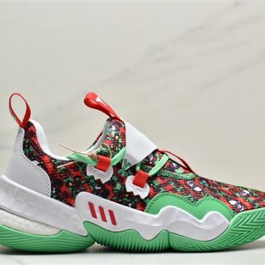 Adidas Trae Young 1"Cotton Candy"特雷·楊1代系列低幫緩震防滑透氣運動文化籃球鞋