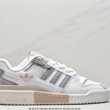 Adidas三葉草 Originals Forum 84 Low 羅馬系列魔術貼低幫複古系帶百搭休閑運動板鞋
