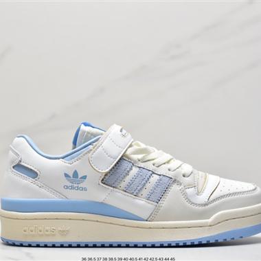 Adidas 三葉草 Originals Forum 84 Low 羅馬系列魔術貼低幫複古系帶百搭休閑運動板鞋