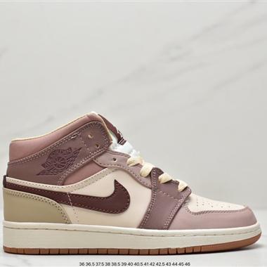 Nike Air Jordan 1 Mid複古文化百搭休閑運動籃球板鞋