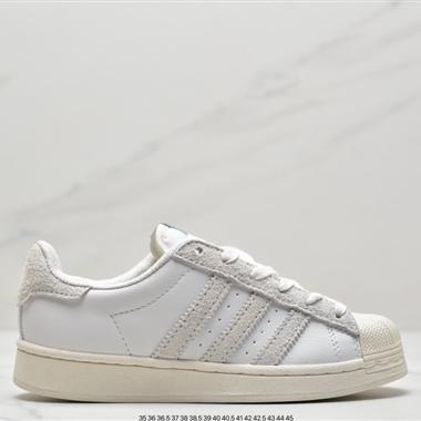 Adidas 三葉草 Originals Superstar"White/Black/Gold"貝殼頭經典百搭休閑運動板鞋