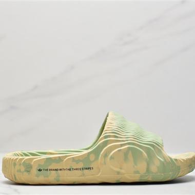 Adidas Original Adilette 22 Slide"Black Grey"椰子風沙灘涉水百搭運動穿搭拖鞋