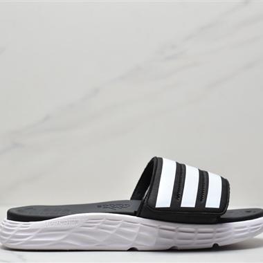 Adidas DURAMO SL SLIDE系列夏季沙灘運動防滑一字潮流拖鞋
