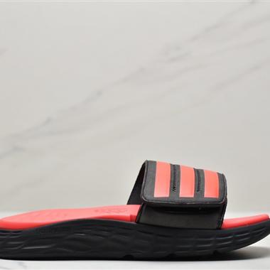 Adidas DURAMO SL SLIDE系列夏季沙灘運動防滑一字潮流拖鞋