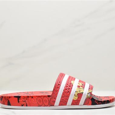 Adidas Adilette Pride運動休閑拖鞋沙灘鞋