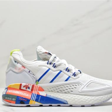 Adidas Originals ZX 2K Boost 全新爆米花緩震休閑運動跑鞋
