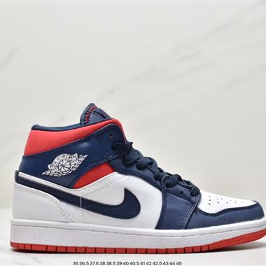 Nike Air Jordan 1 Mid"Court Purple"AJ1喬丹一代中幫經典複古文化休閑運動籃球鞋