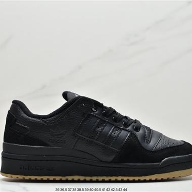 Adidas 三葉草 Originals Forum 84 Low 羅馬系列魔術貼低幫復古系帶百搭休閑運動板鞋