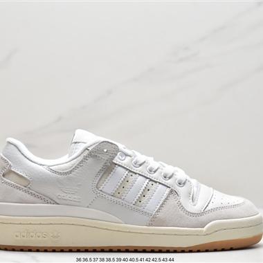Adidas 三葉草 Originals Forum 84 Low 羅馬系列魔術貼低幫復古系帶百搭休閑運動板鞋