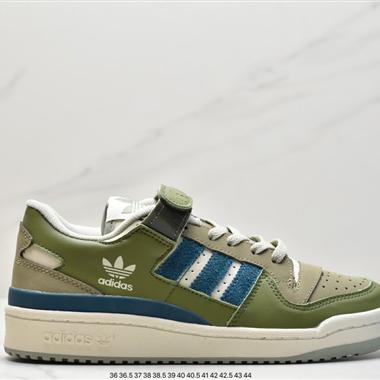 Adidas 三葉草 Originals Forum 84 Low 羅馬系列魔術貼低幫復古系帶百搭休閑運動板鞋
