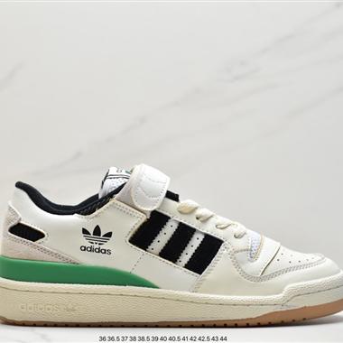 Adidas 三葉草 Originals Forum 84 Low 羅馬系列魔術貼低幫復古系帶百搭休閑運動板鞋
