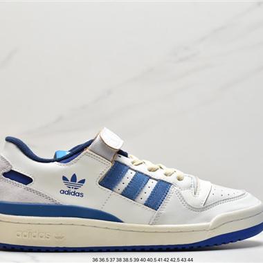 Adidas 三葉草 Originals Forum 84 Low 羅馬系列魔術貼低幫復古系帶百搭休閑運動板鞋