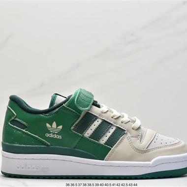 Adidas 三葉草 Originals Forum 84 Low 羅馬系列魔術貼低幫復古系帶百搭休閑運動板鞋