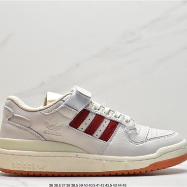 Adidas 三葉草 Originals Forum 84 Low 羅馬系列魔術貼低幫復古系帶百搭休閑運動板鞋