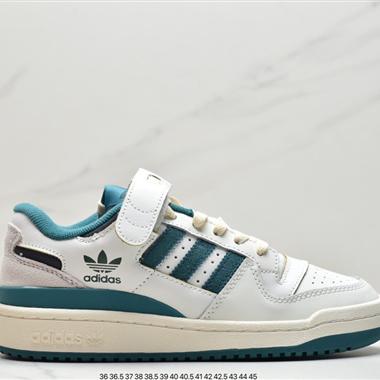 Adidas 三葉草 Originals Forum 84 Low 羅馬系列魔術貼低幫復古系帶百搭休閑運動板鞋
