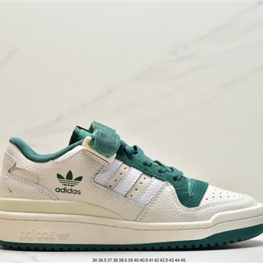 Adidas 三葉草 Originals Forum 84 Low 羅馬系列魔術貼低幫復古系帶百搭休閑運動板鞋