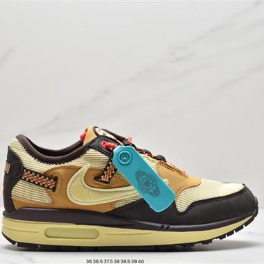 Travis Scott x Nike Air Max 1"Cactus Jack"??低幫復古百搭休閑運動慢跑鞋