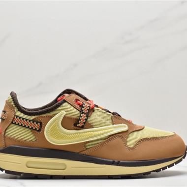 Travis Scott x Nike Air Max 1"Cactus Jack"??改版款低幫復古百搭休閑運動慢跑鞋