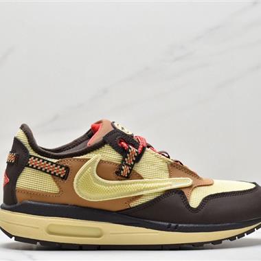 Travis Scott x Nike Air Max 1"Cactus Jack"??改版款低幫復古百搭休閑運動慢跑鞋