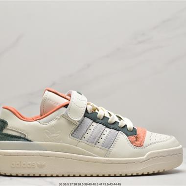 Adidas 三葉草 Originals Forum 84 Low 羅馬系列魔術貼低幫復古系帶百搭休閑運動板鞋