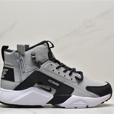 NIKE Air Huarache City Mid Lea 華萊士高幫拉鏈機能風運動跑鞋
