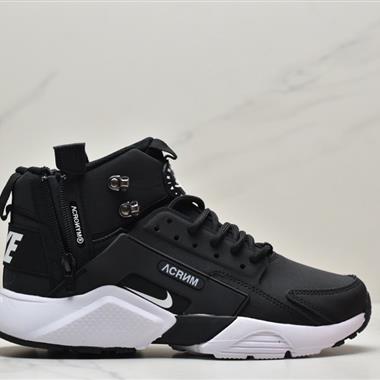 NIKE Air Huarache City Mid Lea 華萊士高幫拉鏈機能風運動跑鞋