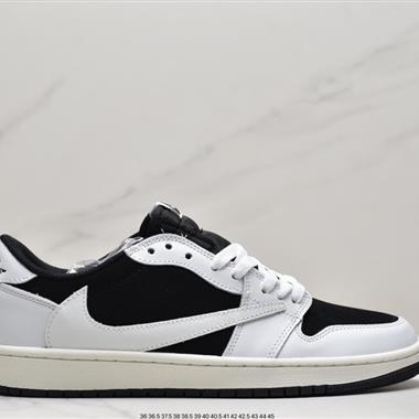 Travis Scott x Nike Air Jordan 1 Low OG SP"Grey/Black/Beige"AJ1喬丹一代經典低幫文化百搭休閑運動籃球鞋
